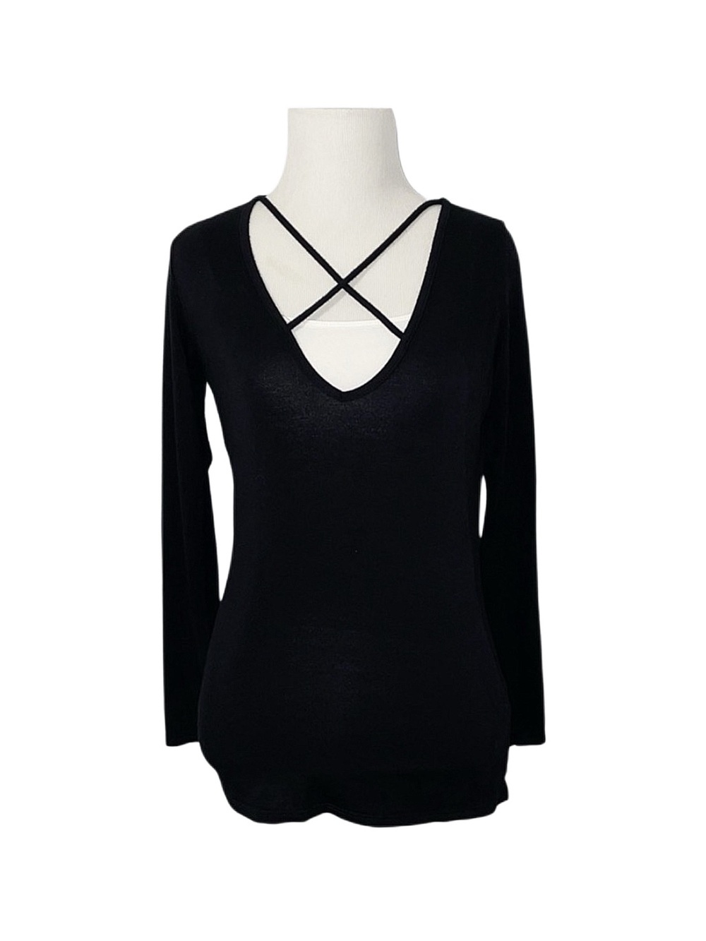 JOLIE Women's Black Long Sleeve Top
